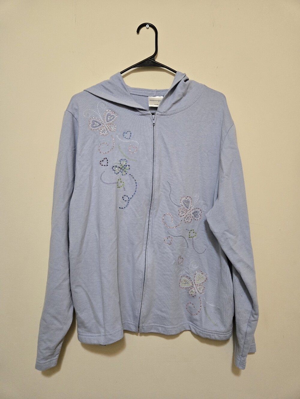 Decorated Originals Light Blue Zip-Up Hoodie